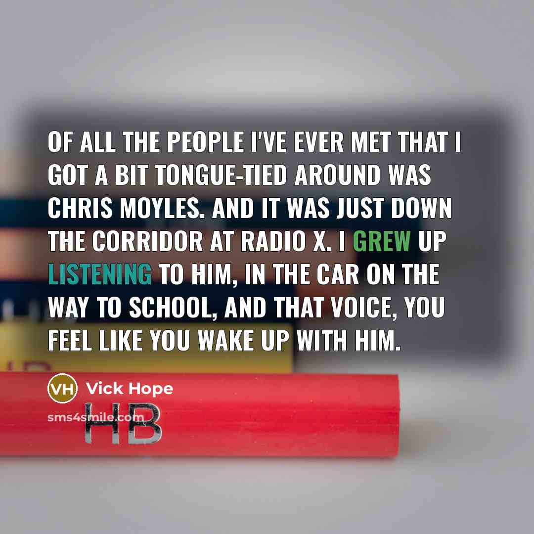 “Of all the people I've ever met that I got…” quote by Vick Hope
