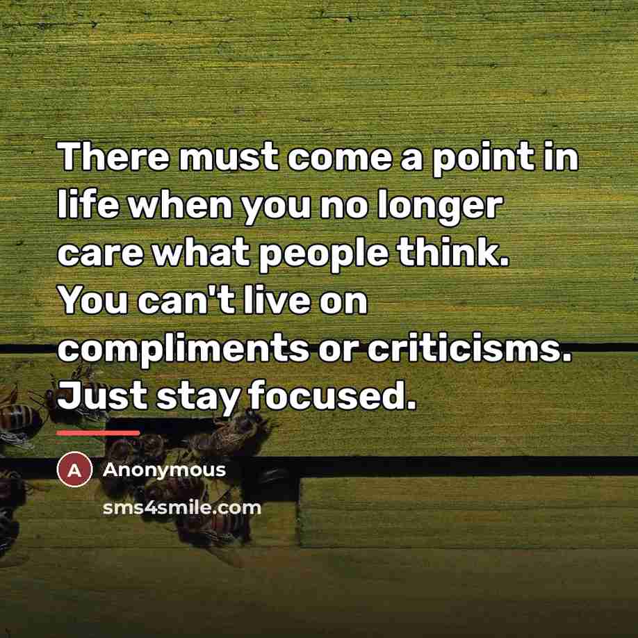 “There must come a point in life when you no…” quote by Anonymous