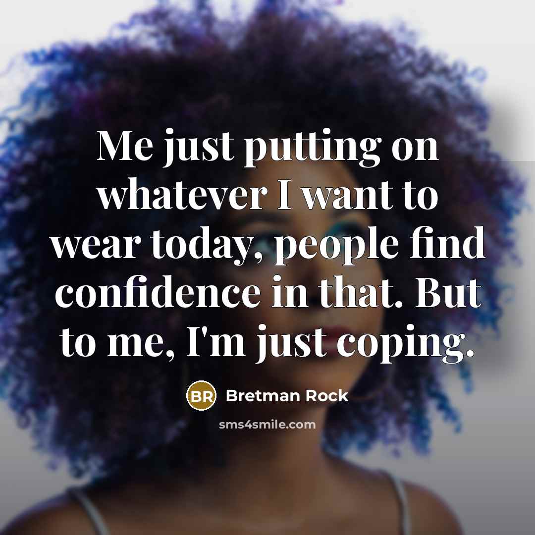 “Me just putting on whatever I want to wear today,…” quote by Bretman Rock