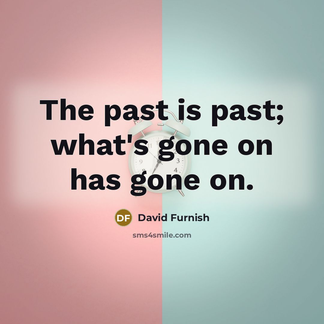 “The past is past; what's gone on has gone on.…” quote by David Furnish