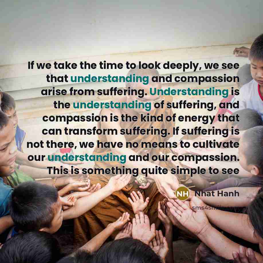 “If we take the time to look deeply, we see…” quote by Nhat Hanh