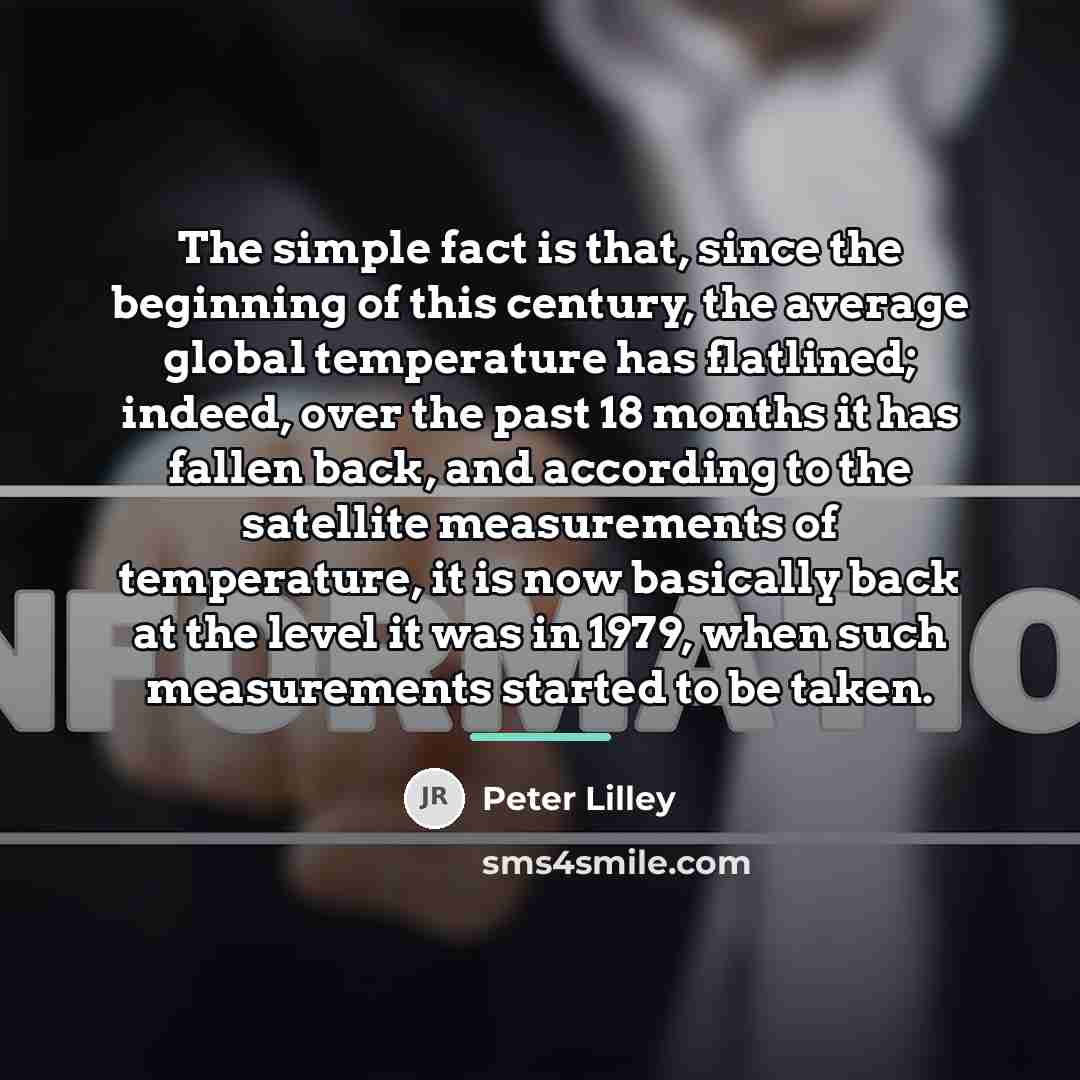 “The simple fact is that, since the beginning of this…” quote by Peter Lilley
