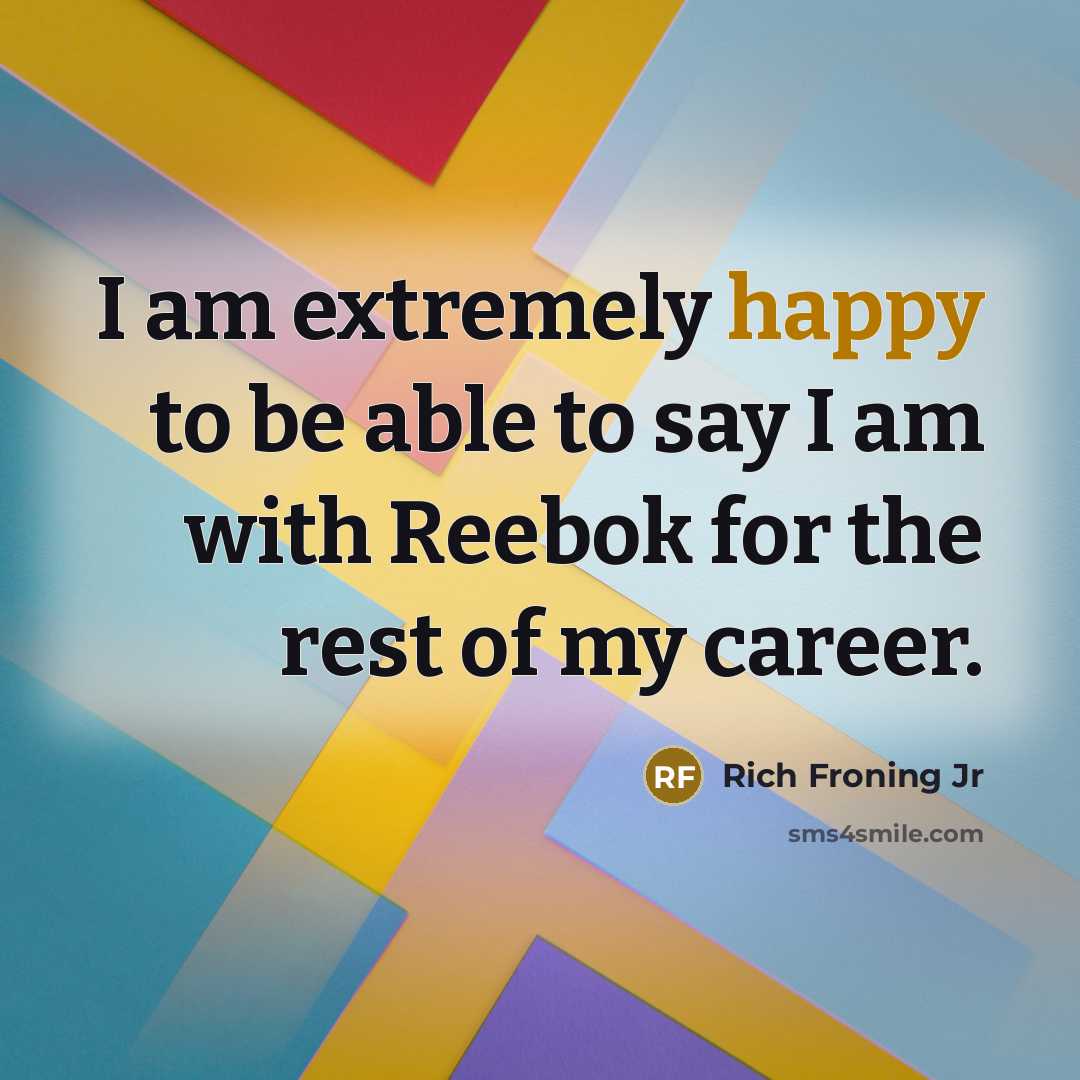 “I am extremely happy to be able to say I…” quote by Rich Froning Jr