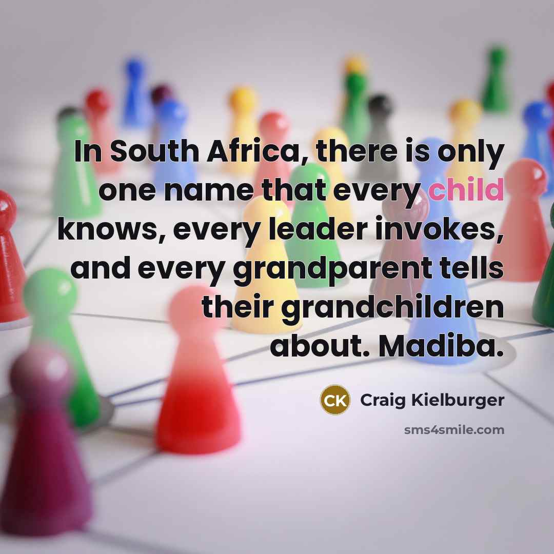 “In South Africa, there is only one name that every…” quote by Craig Kielburger
