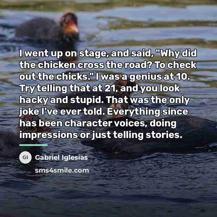 “I went up on stage, and said, "Why did the…” quote by Gabriel Iglesias