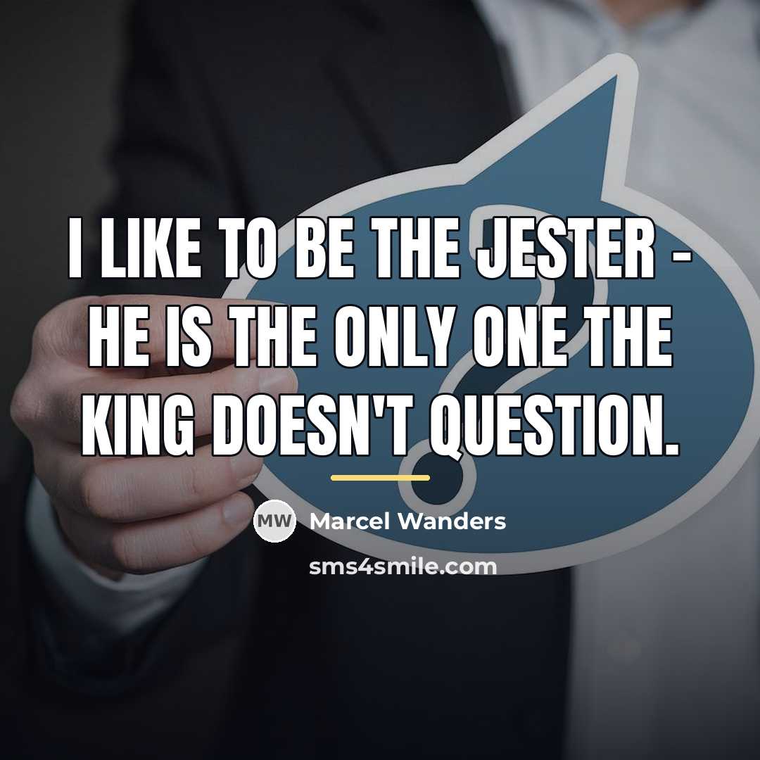 “I like to be the jester - he is the…” quote by Marcel Wanders