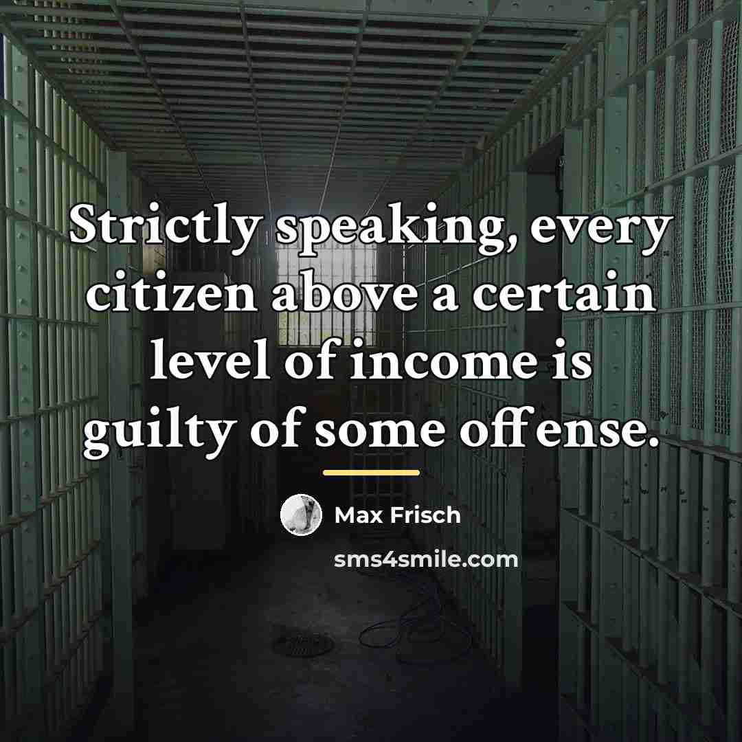 “Strictly speaking, every citizen above a certain level of income…” quote by Max Frisch