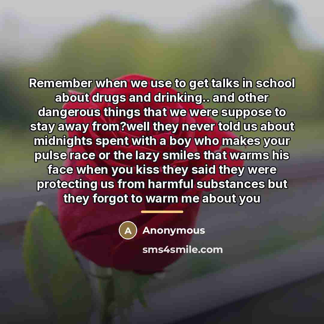 “Remember when we use to get talks in school about…” quote by Anonymous