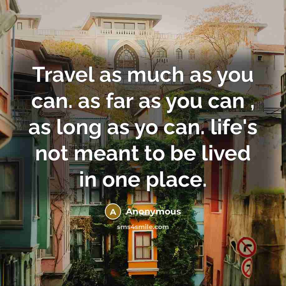 “Travel as much as you can. as far as you…” quote by Anonymous