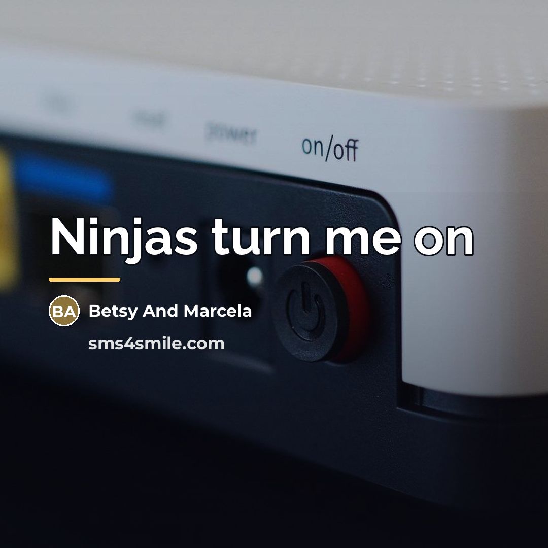 “Ninjas turn me on…” quote by Betsy And Marcela