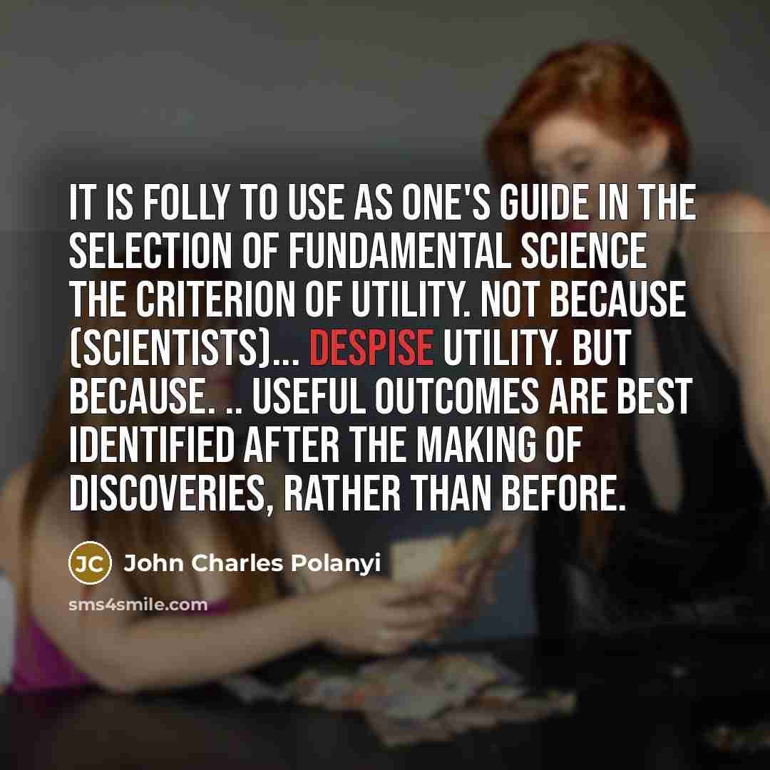 “It is folly to use as one's guide in the…” quote by John Charles Polanyi