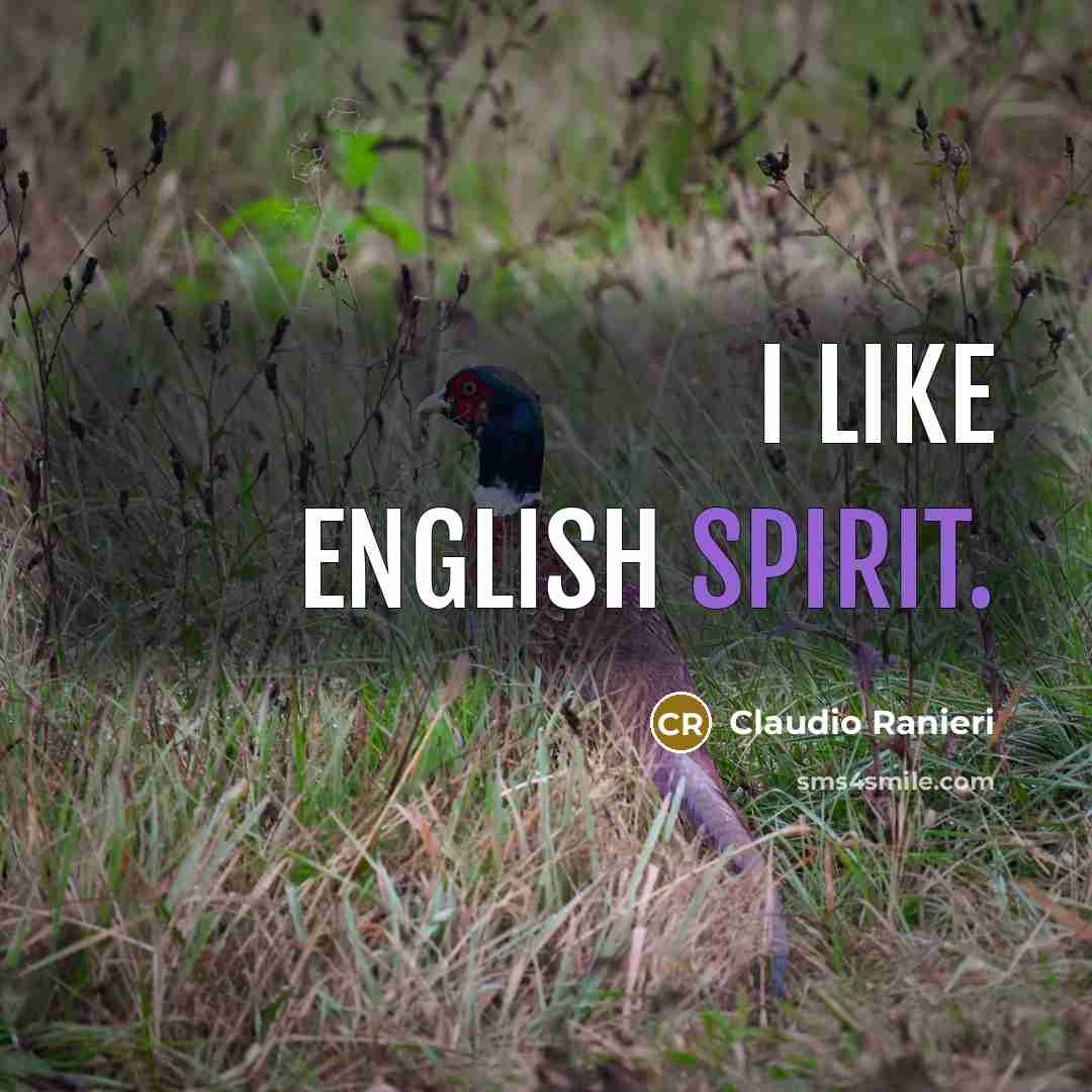 “I like English spirit.…” quote by Claudio Ranieri