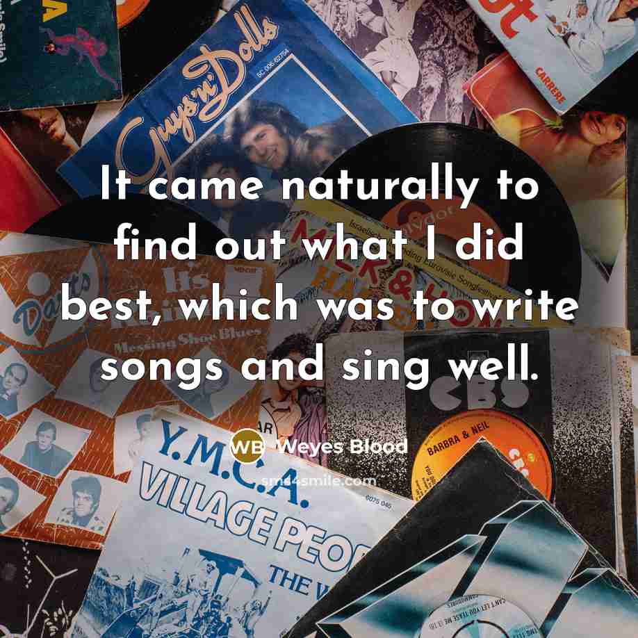“It came naturally to find out what I did best,…” quote by Weyes Blood