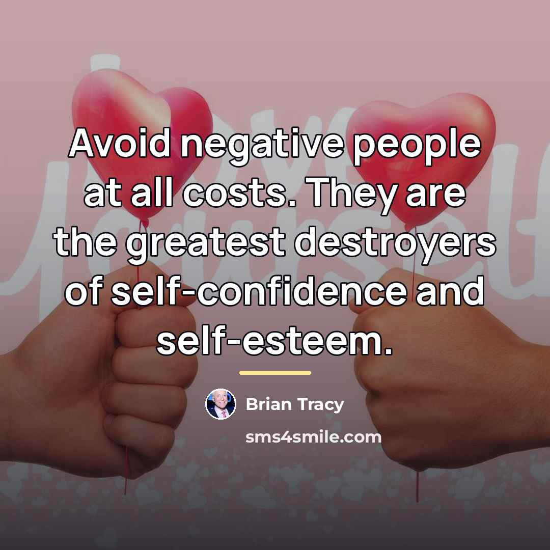 “Avoid negative people at all costs. They are the greatest…” quote by Brian Tracy