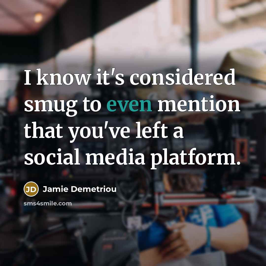 “I know it's considered smug to even mention that you've…” quote by Jamie Demetriou