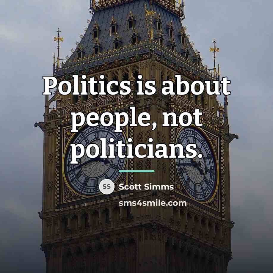 “Politics is about people, not politicians.…” quote by Scott Simms