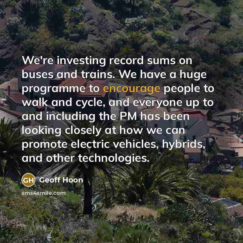 “We're investing record sums on buses and trains. We have…” quote by Geoff Hoon