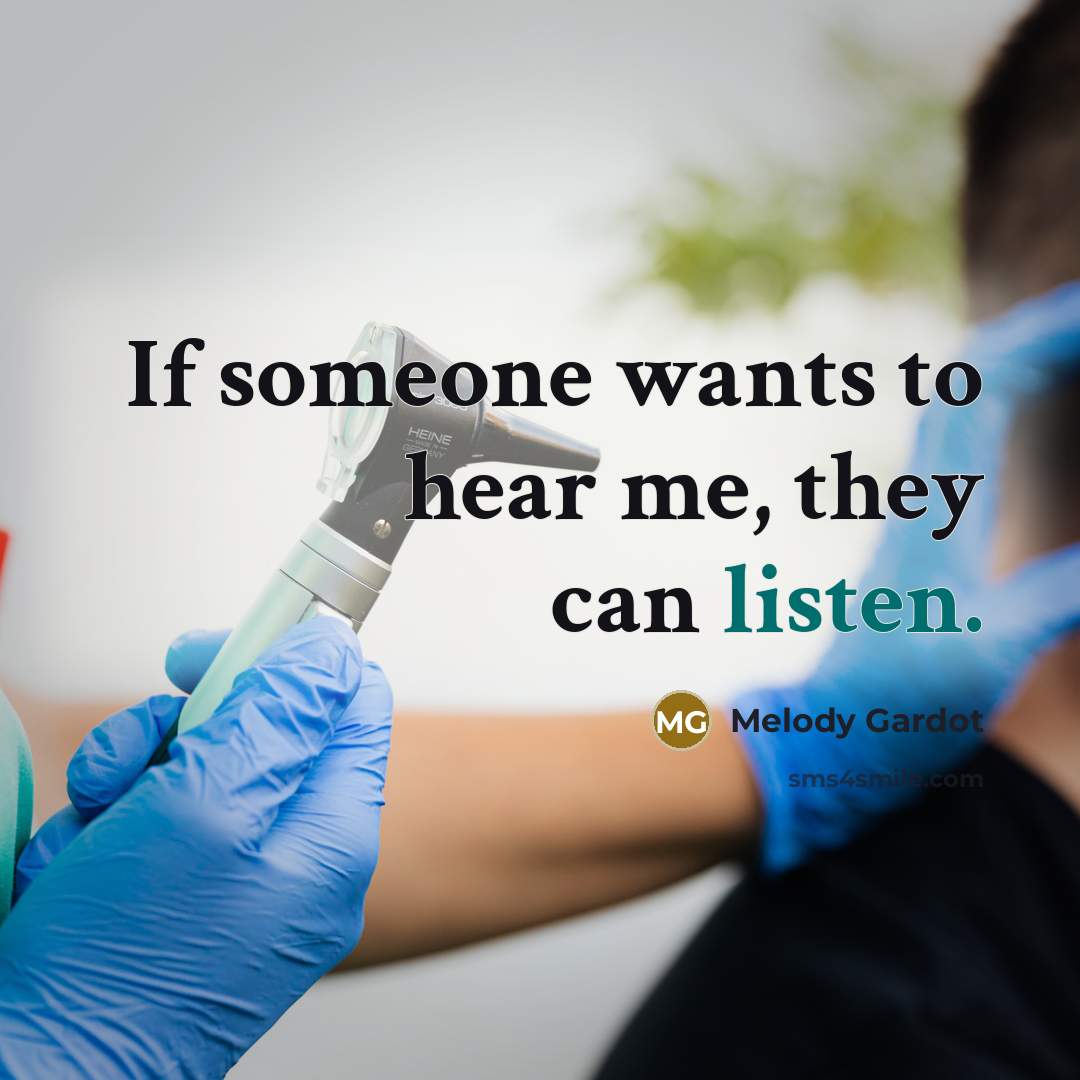 “If someone wants to hear me, they can listen.…” quote by Melody Gardot