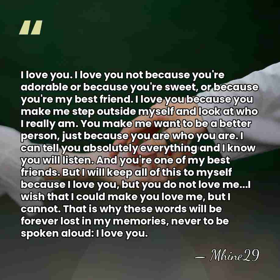 I love you. I love you not because you're adorable or because&hellip; - Mhine29