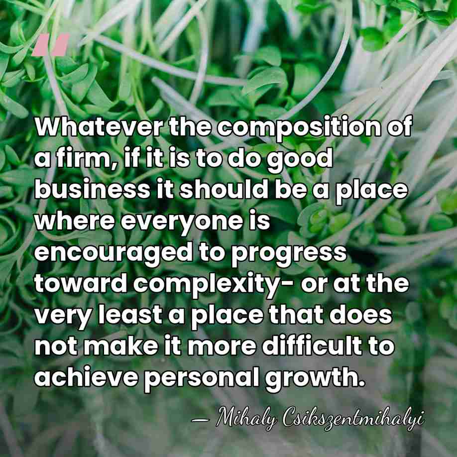 Whatever the composition of a firm, if it is to do good&hellip; - Mihaly Csikszentmihalyi