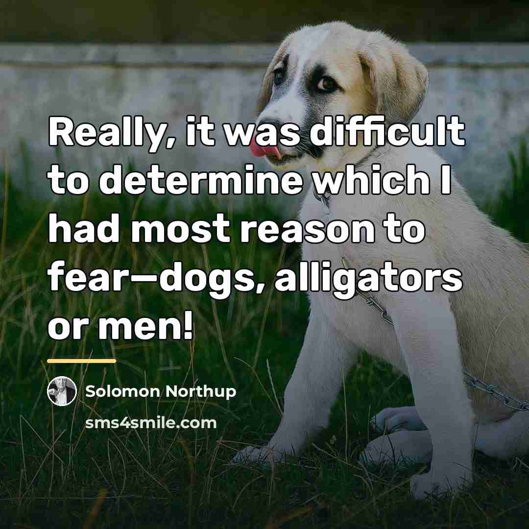 “Really, it was difficult to determine which I had most…” quote by Solomon Northup