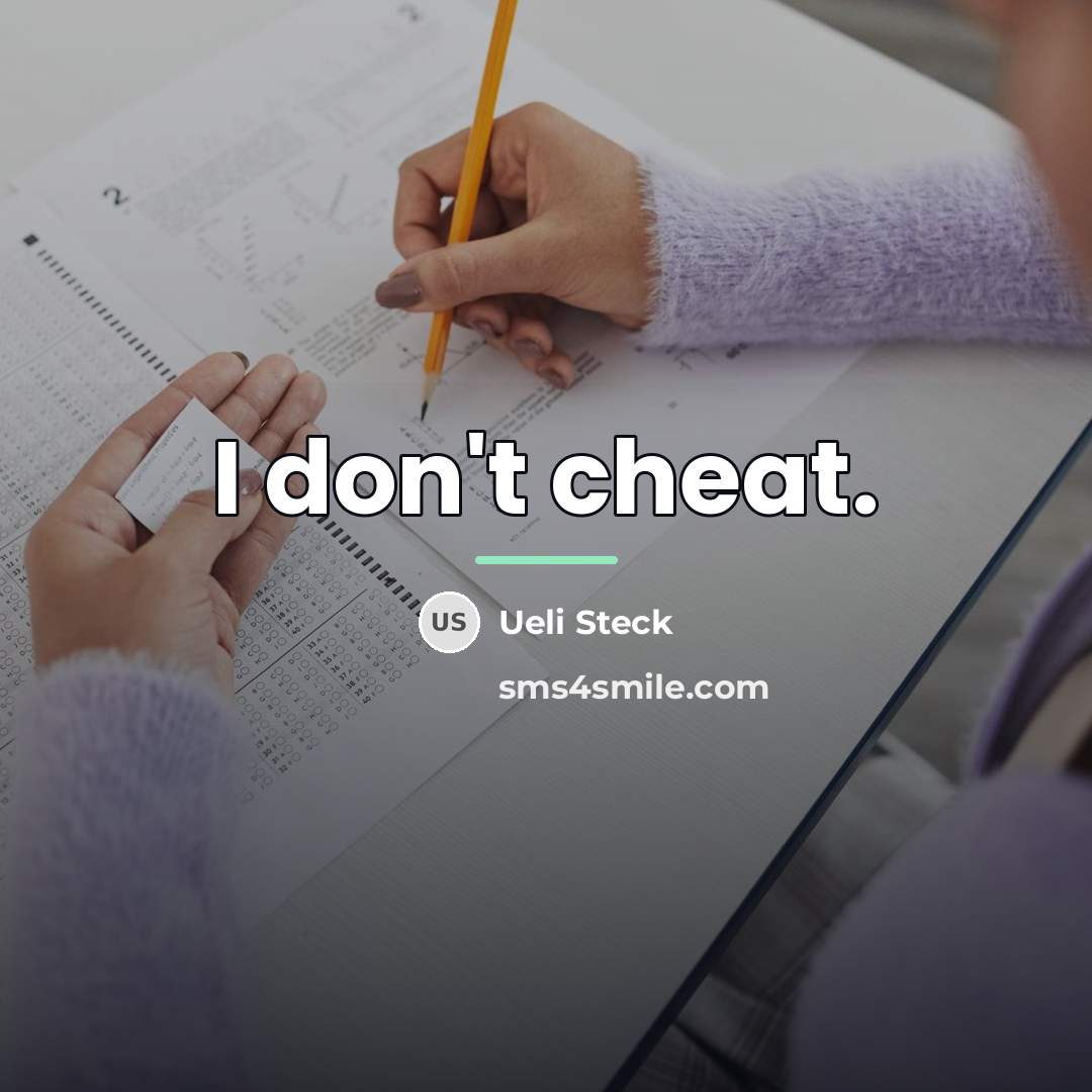 “I don't cheat.…” quote by Ueli Steck