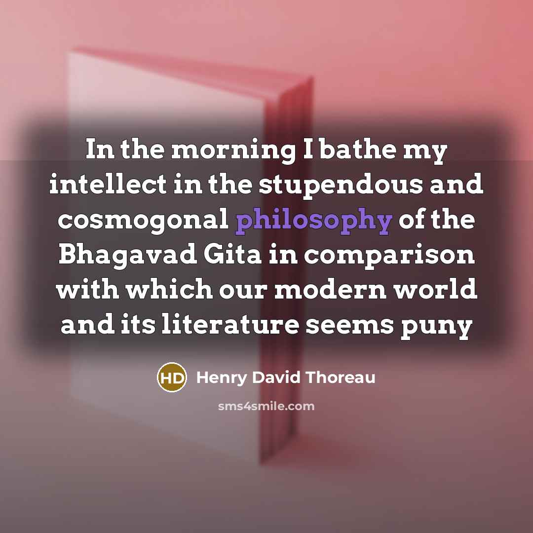 “In the morning I bathe my intellect in the stupendous…” quote by Henry David Thoreau