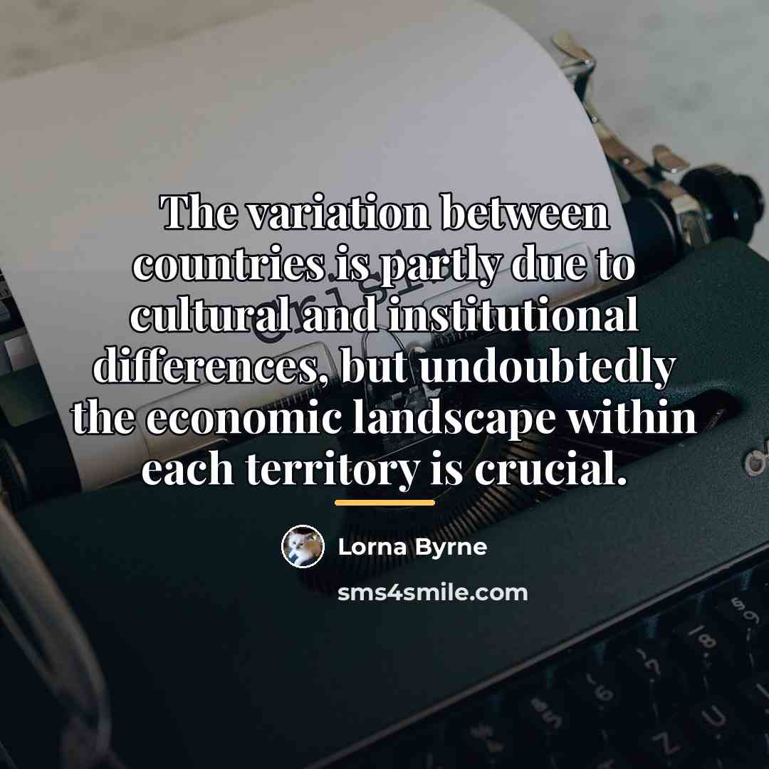“The variation between countries is partly due to cultural and…” quote by Lorna Byrne