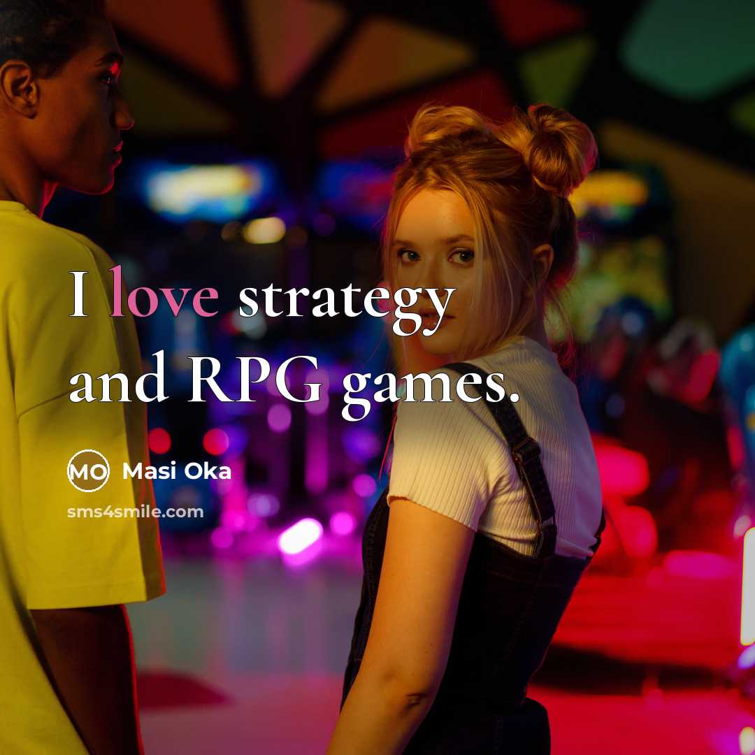 “I love strategy and RPG games.…” quote by Masi Oka