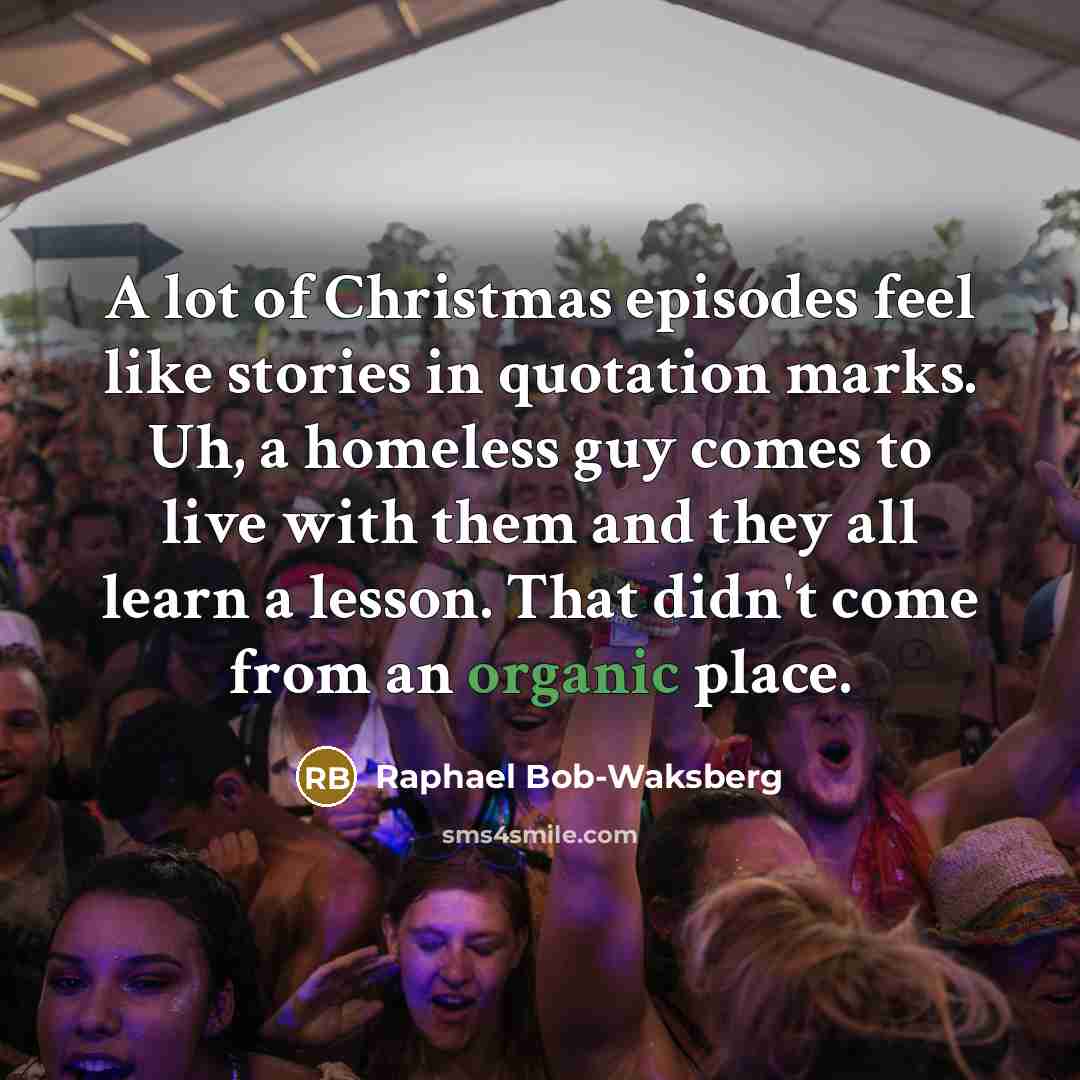 “A lot of Christmas episodes feel like stories in quotation…” quote by Raphael Bob-Waksberg
