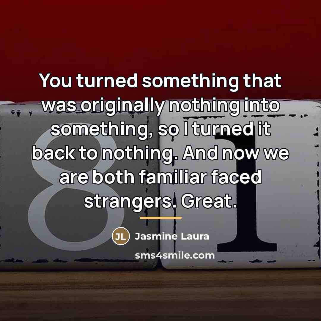 “You turned something that was originally nothing into something, so…” quote by Jasmine Laura