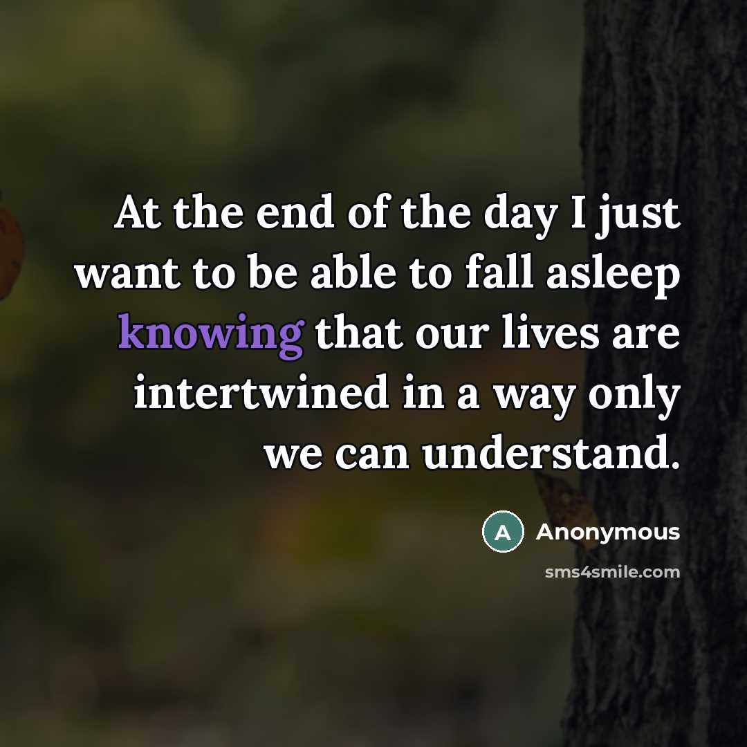 “At the end of the day I just want to…” quote by Anonymous