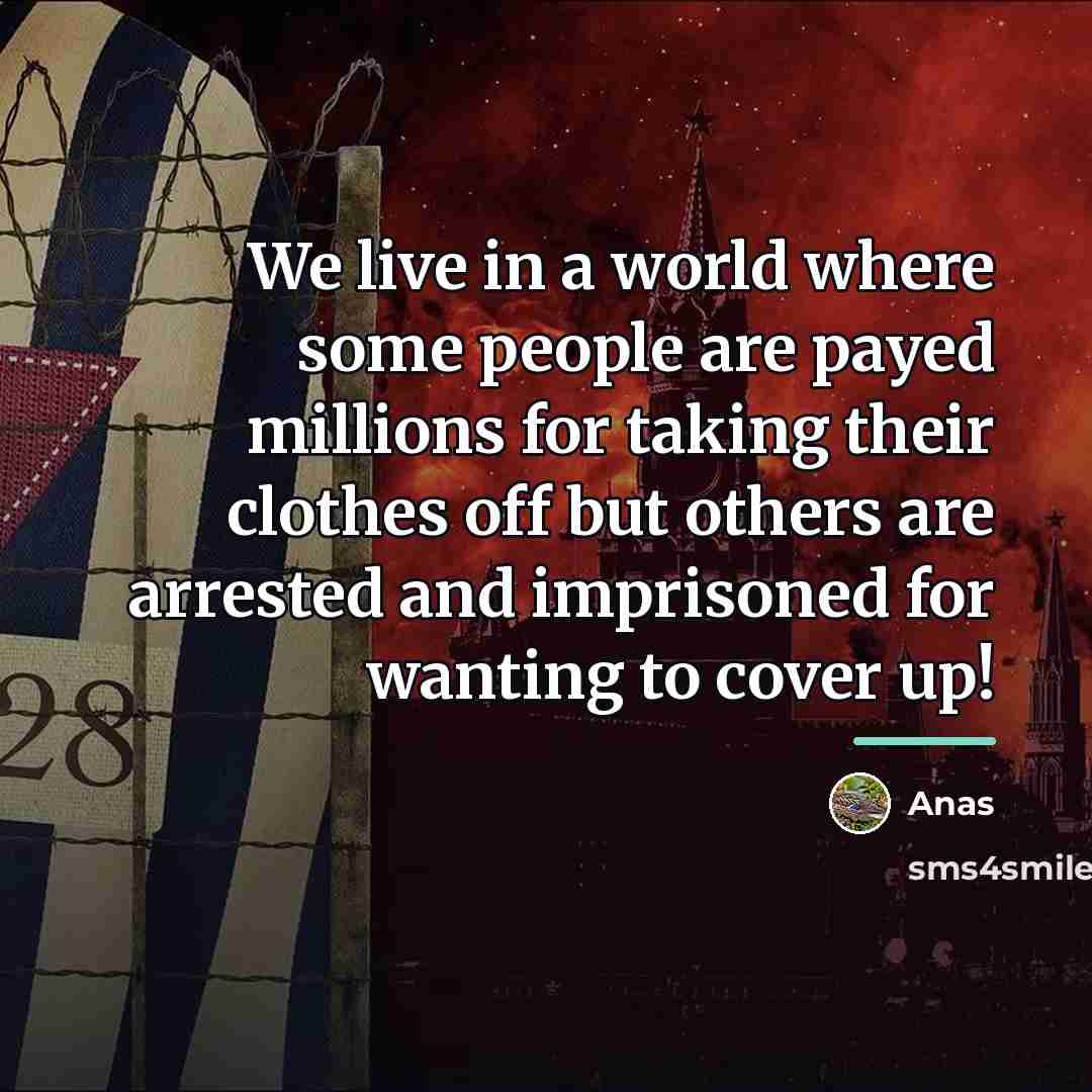 “We live in a world where some people are payed…” quote by Anas