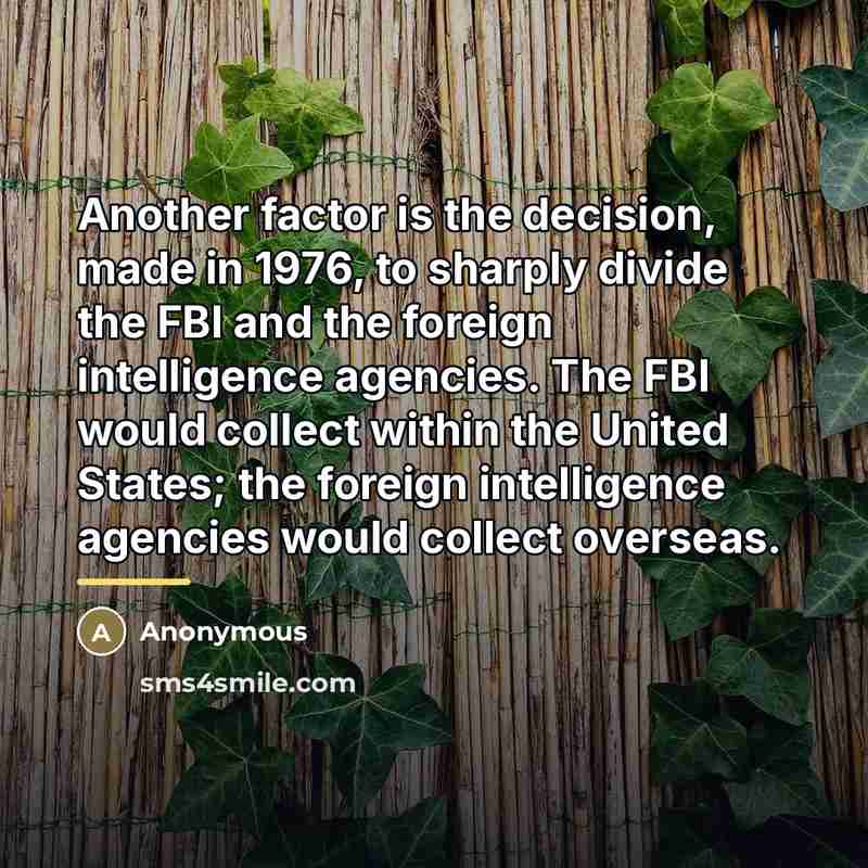 “Another factor is the decision, made in 1976, to sharply…” quote by Anonymous