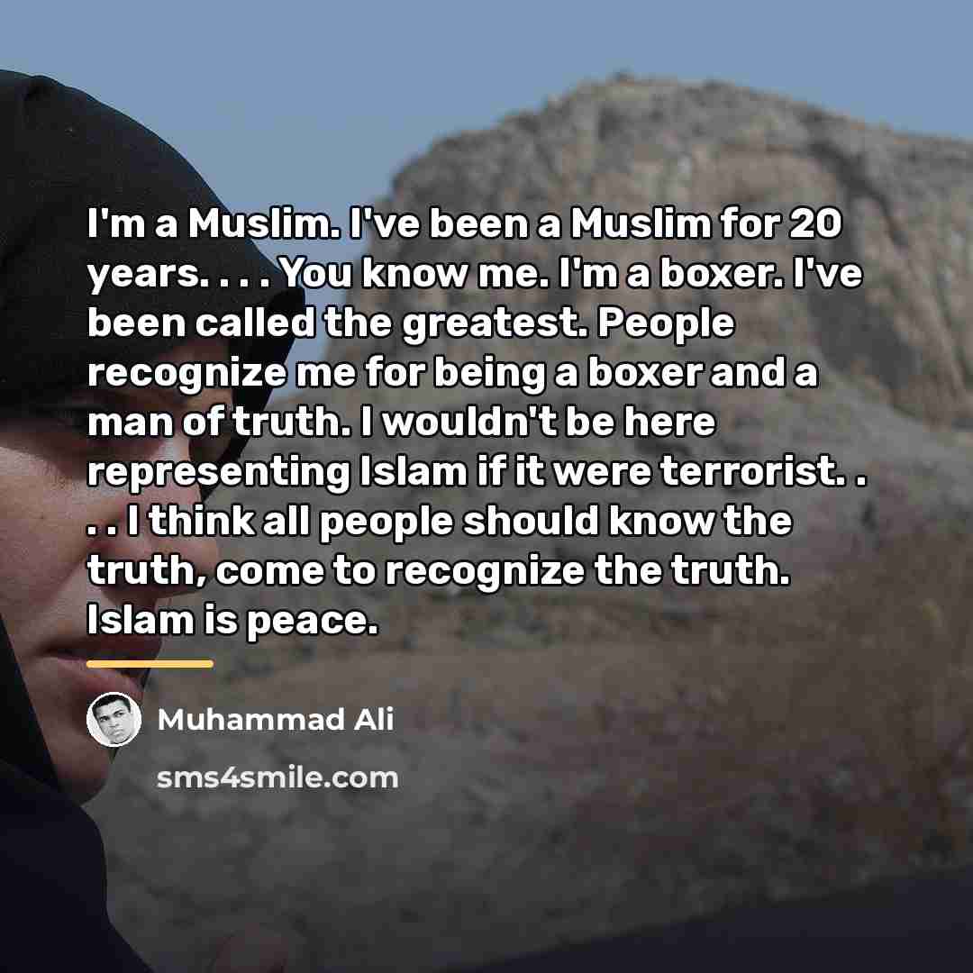 “I'm a Muslim. I've been a Muslim for 20 years.…” quote by Muhammad Ali