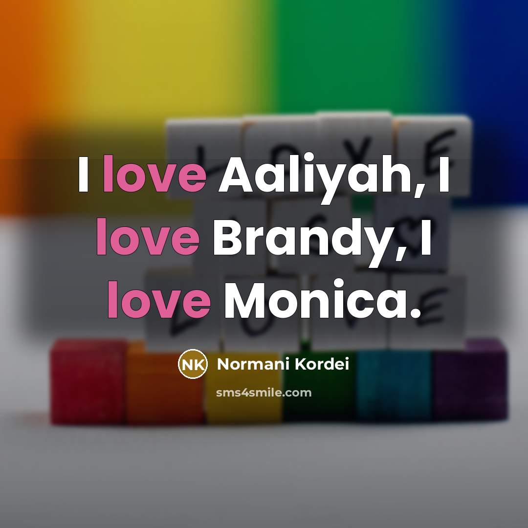 “I love Aaliyah, I love Brandy, I love Monica.…” quote by Normani Kordei