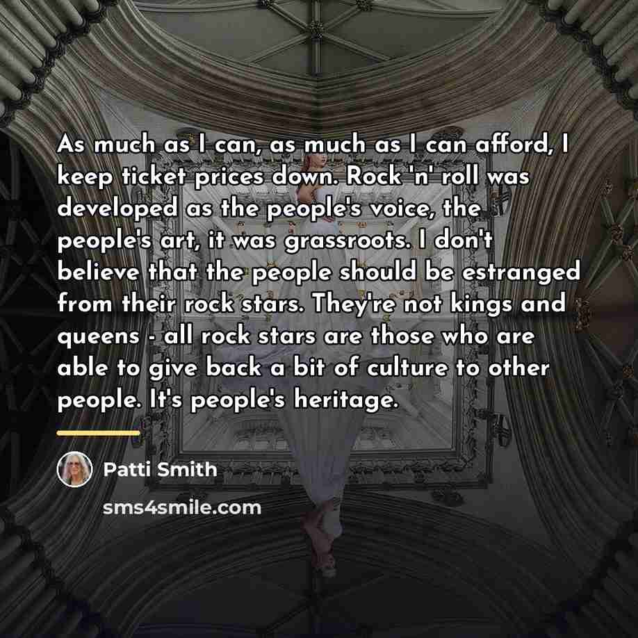 “As much as I can, as much as I can…” quote by Patti Smith