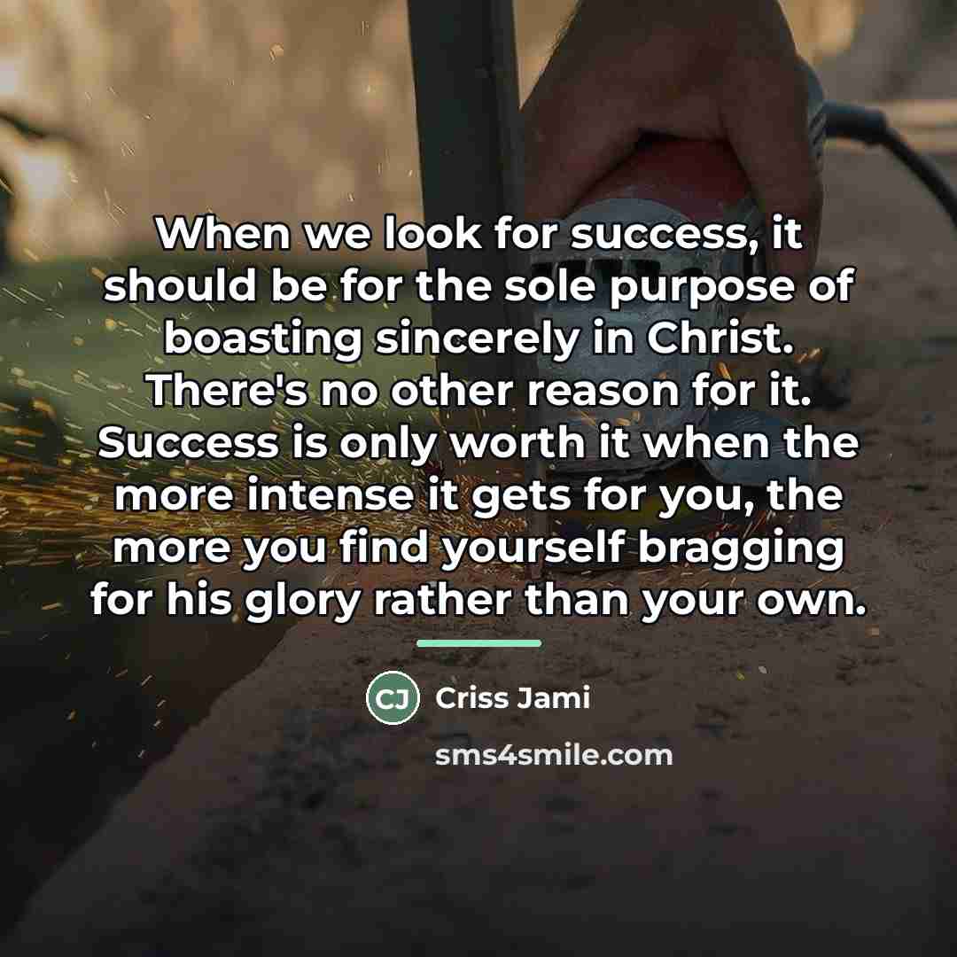 “When we look for success, it should be for the…” quote by Criss Jami