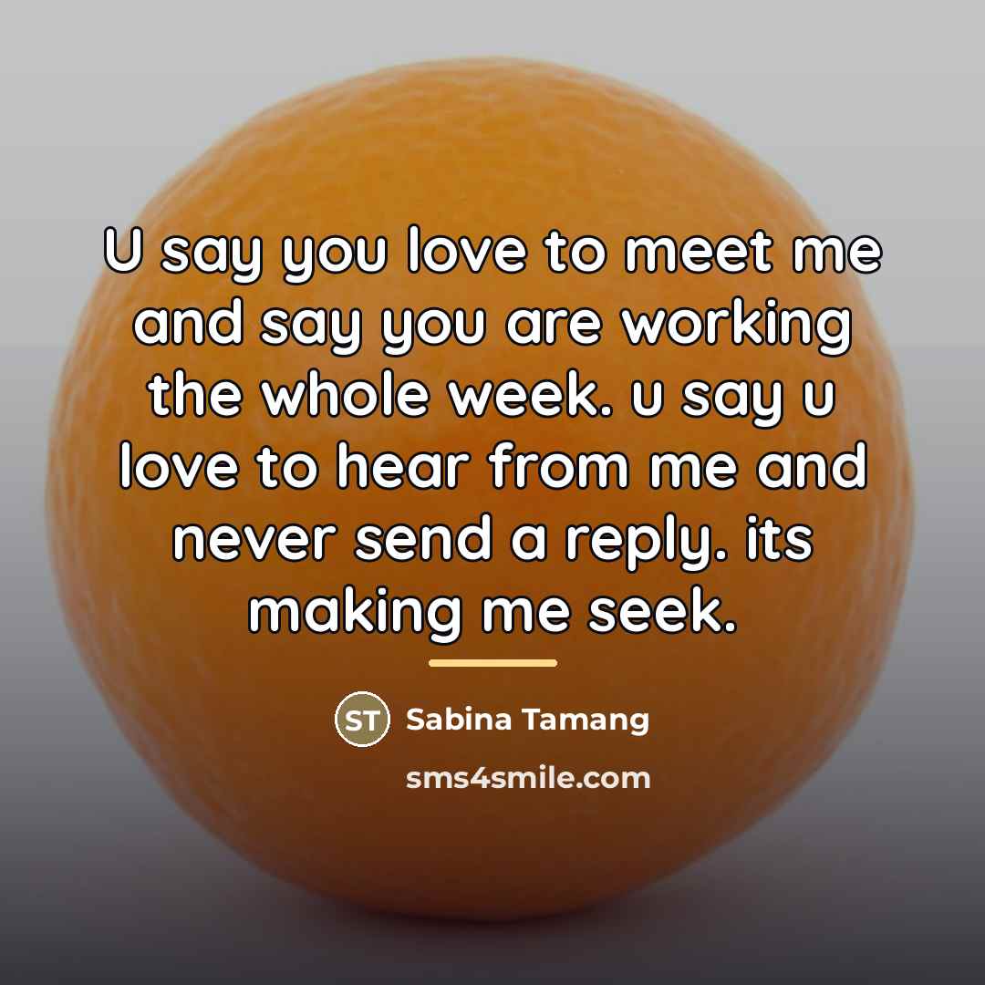 “U say you love to meet me and say you…” quote by Sabina Tamang