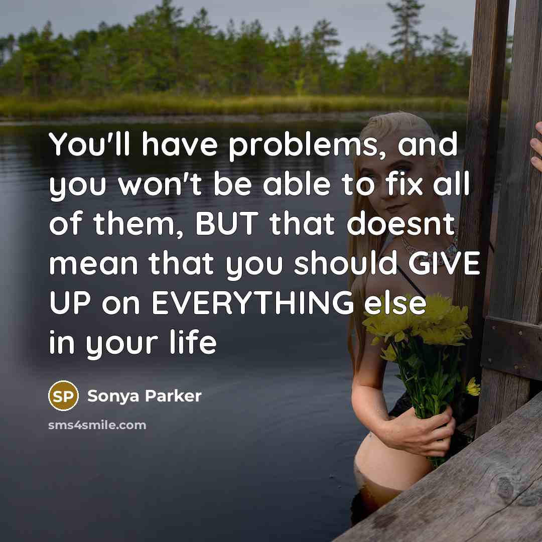 “You'll have problems, and you won't be able to fix…” quote by Sonya Parker
