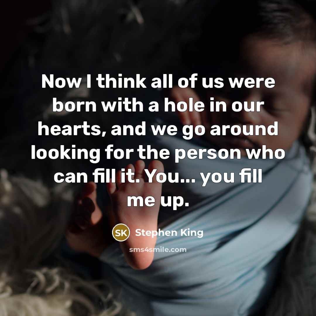 “Now I think all of us were born with a…” quote by Stephen King