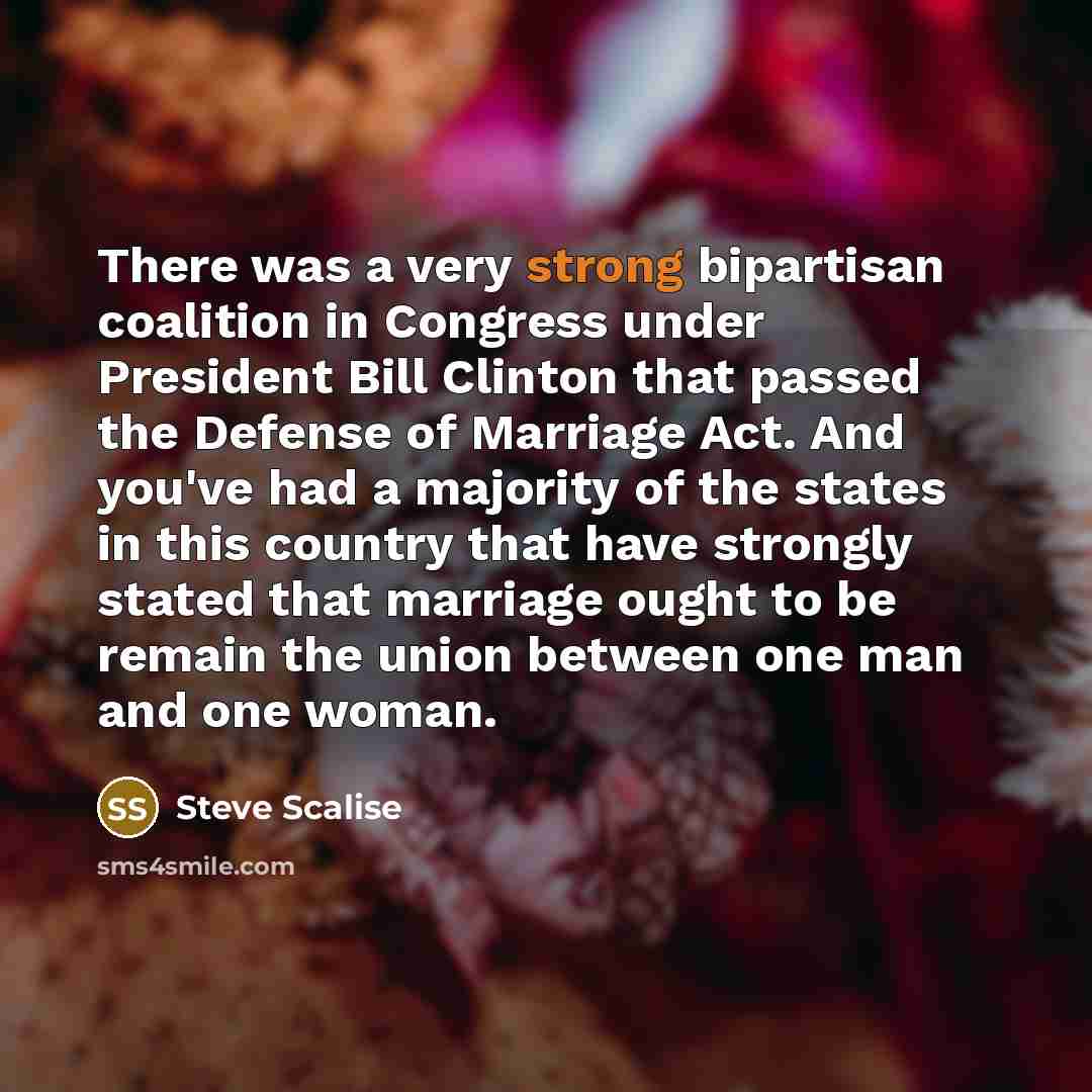 “There was a very strong bipartisan coalition in Congress under…” quote by Steve Scalise