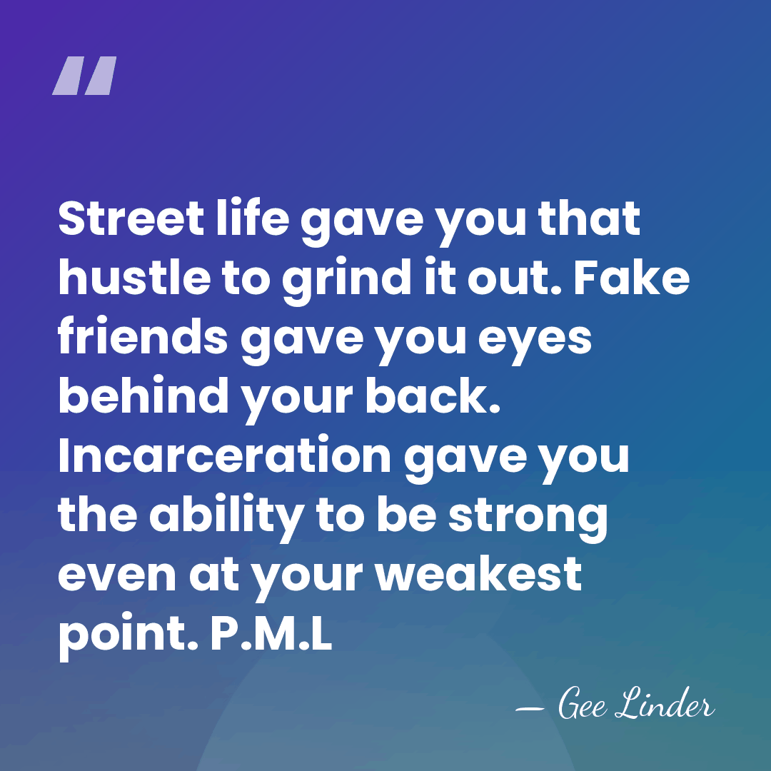 Street life gave you that hustle to grind it out. Fake friends&hellip; - Gee Linder