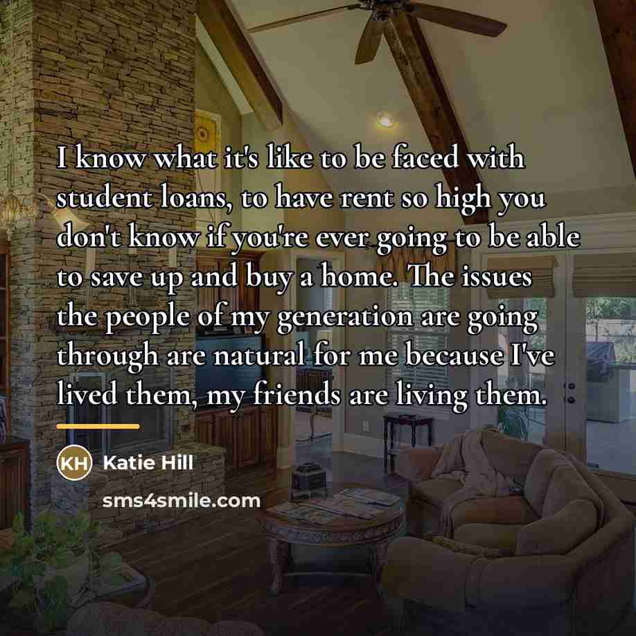 “I know what it's like to be faced with student…” quote by Katie Hill