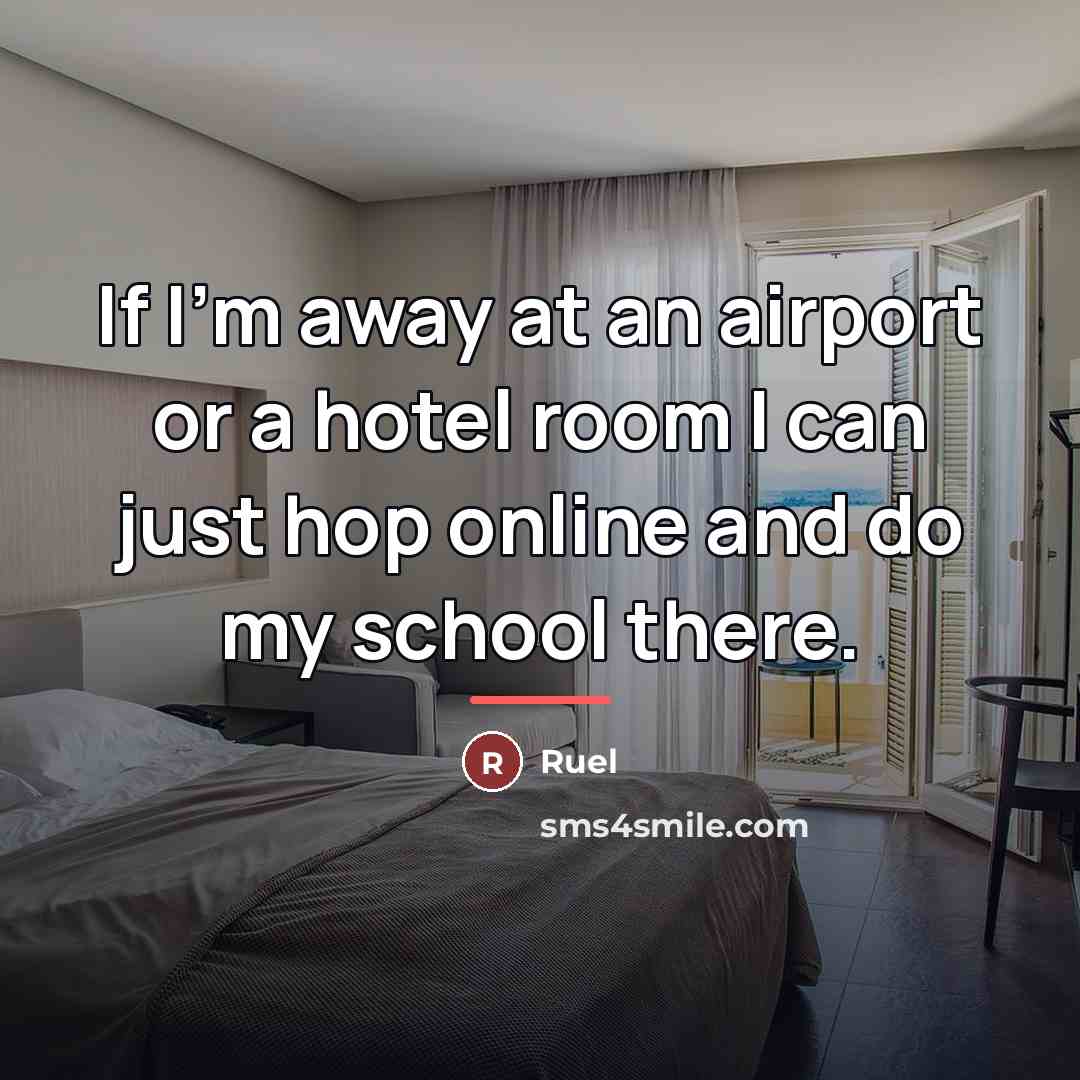 “If I'm away at an airport or a hotel room…” quote by Ruel