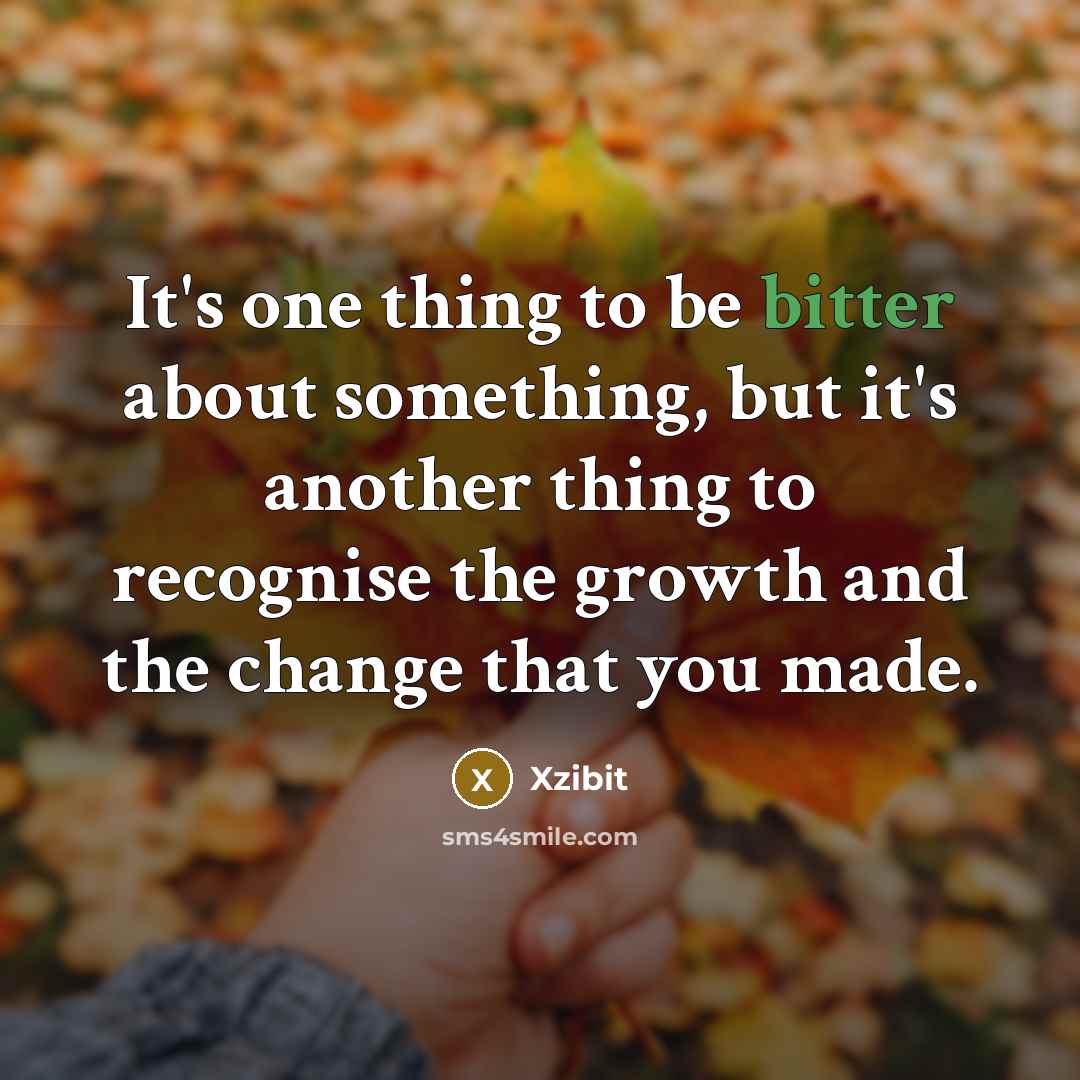 “It's one thing to be bitter about something, but it's…” quote by Xzibit