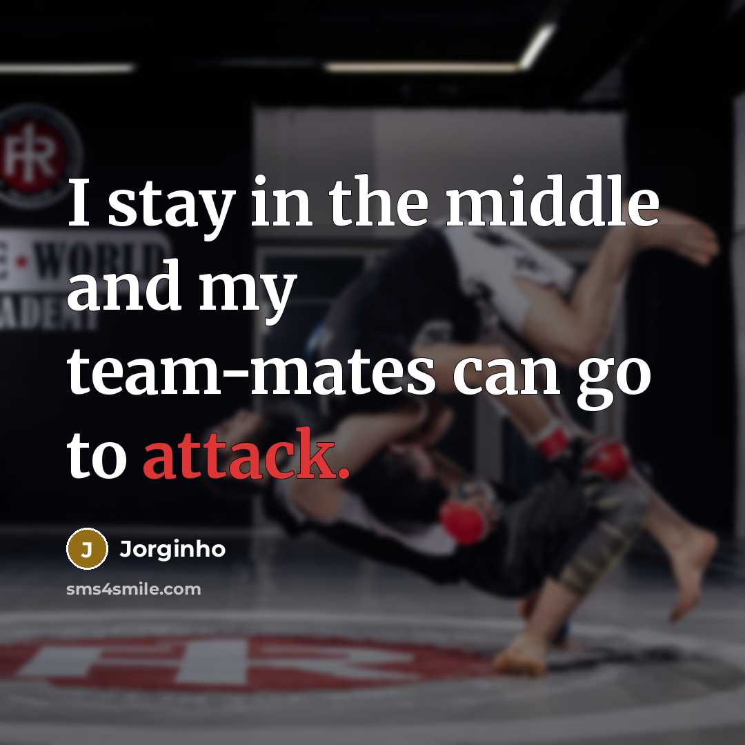 “I stay in the middle and my team-mates can go…” quote by Jorginho