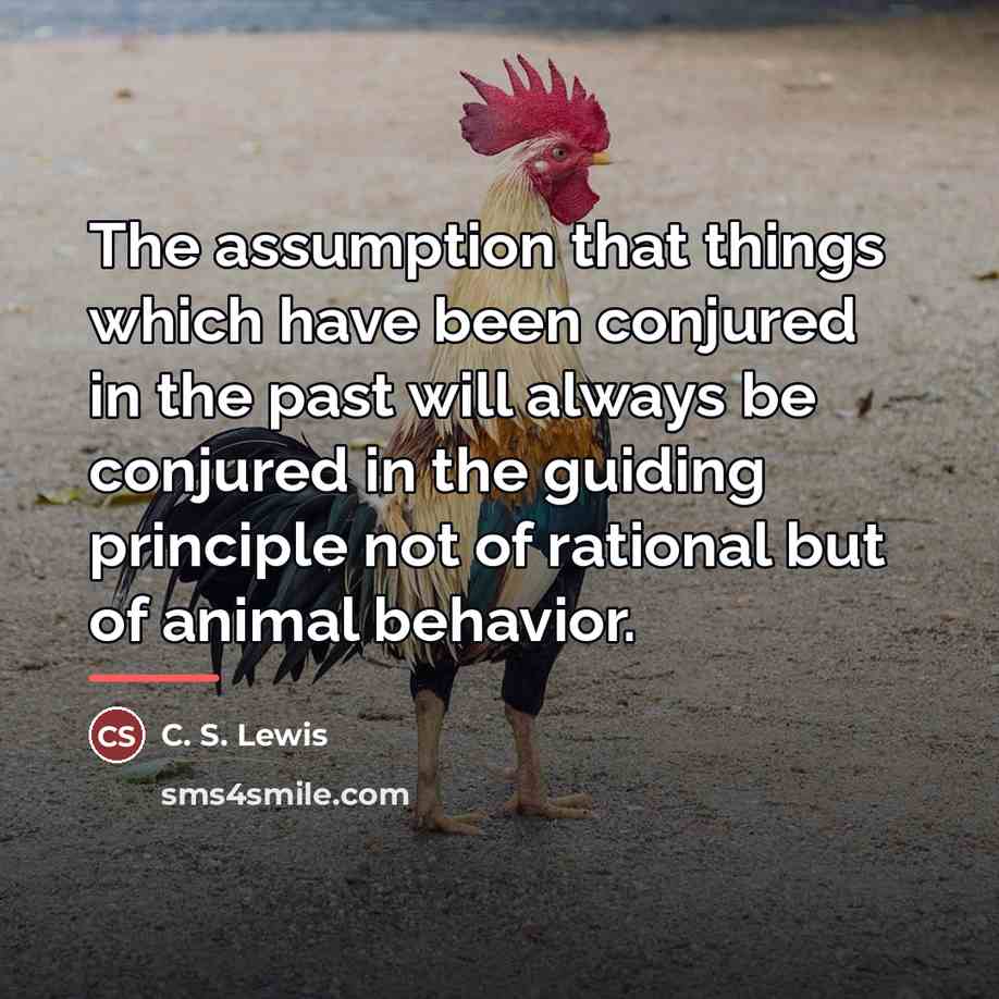 “The assumption that things which have been conjured in the…” quote by C. S. Lewis