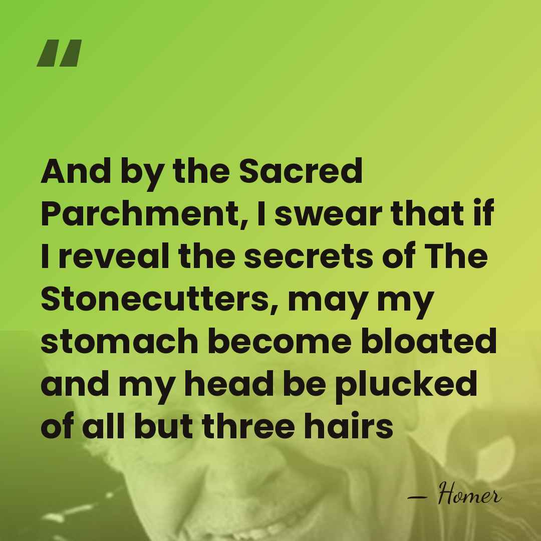 And by the Sacred Parchment, I swear that if I reveal the&hellip; - Homer