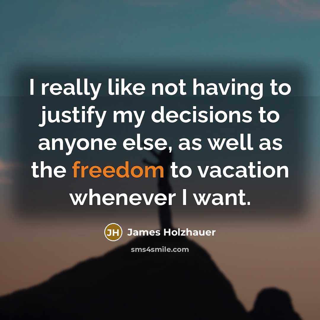 “I really like not having to justify my decisions to…” quote by James Holzhauer